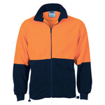 Mens Hi Vis Two Tone Full Zip Polar Fleece