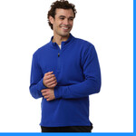 Mens Quarter-Zip Pullover Stretch Fleece