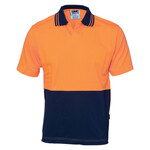 Mens HiVis Cool Breeze Cotton Jersey Food Industry Short Sleeve Polo