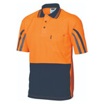 Hi Vis Cool Breathe Printed Stripe Polo