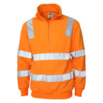 Hi Vis VIC Rail Half Zip Polar Fleece