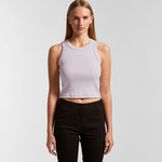 Womens Organic Rib Crop Tank