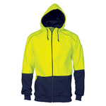 Hi Vis Contrast Piping Fleecy Hoodie
