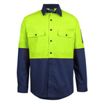 Hi Vis Class F Ripstop Long Sleeve Work Shirt