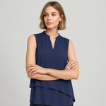 Womens Seville Sleeveless Layered Blouse
