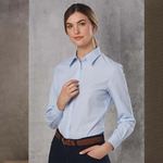 Womens Fine Stripe Long Sleeve Shirt