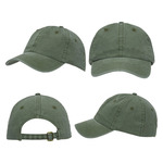 Enzyme Washed Pigment Dyed Cotton Twill Cap