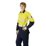 Mens Hi Vis 155 GSM Cotton Twill Shirt