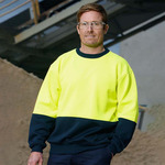 Hi Vis Two Tone Crew Neck
