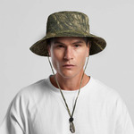 Wide Brim Camo Bucket Hat