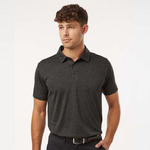 Mens Heather Melange Polyester Polo