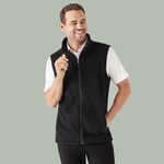 Mens Plain Micro Fleece Vest