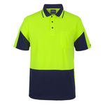 Mens Hi Vis Short Sleeve Gap Polo
