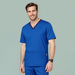 Mens Riley V-Neck Scrub Top