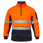 Mens Ridge Hivis Two Tone 1/2 Zip Pullover With Csr Tape