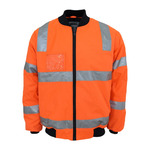Mens Hi Vis Hoop Pattern Flying Jacket Biomotion Tape