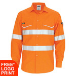 RipStop Cotton Cool Long Sleeve Shirt with CSR Reflective Tape