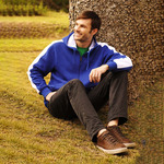 Unisex Adults Contrast Fleece Zip Through Hoodie