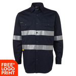 Mens Hi Vis Long Sleeve (D+N) 190G Shirt