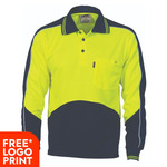 Hi Vis Cool Breathe Panel Polo Shirt
